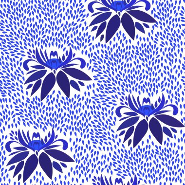 Soyut çiçek pürüzsüz desen arkaplanı