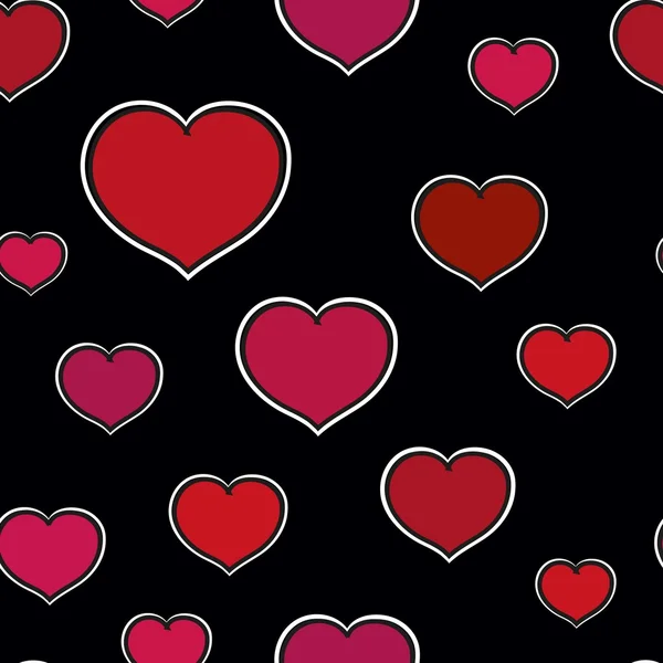 Romantic valentine seamless backgrounds — Stock Vector
