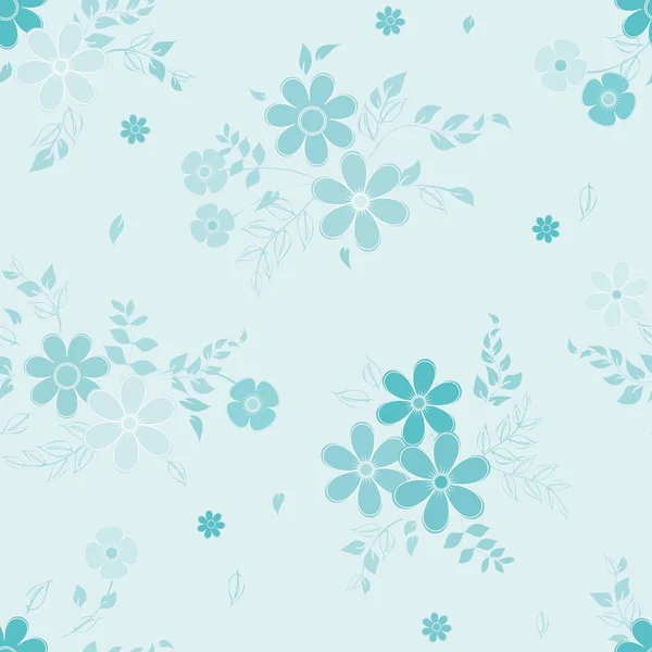 Abstract flower seamless pattern background — Stock Vector