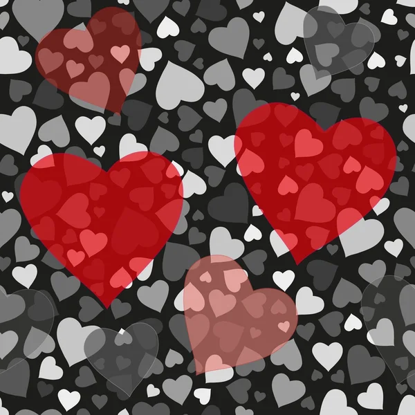 Romantische valentine nahtlose Muster — Stockvektor