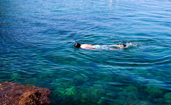 潜水、 浮潜、 潜水、 浮潜、 岛、 印尼哟 — 图库照片