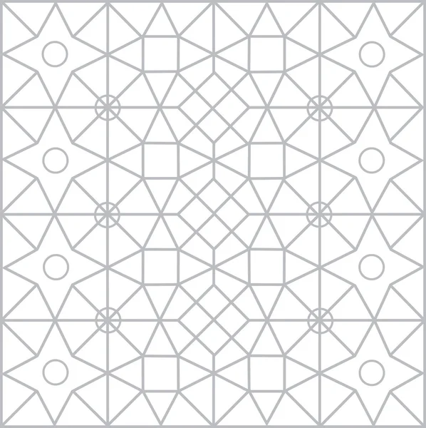 Gri ve beyaz geometrik seamless modeli — Stok Vektör