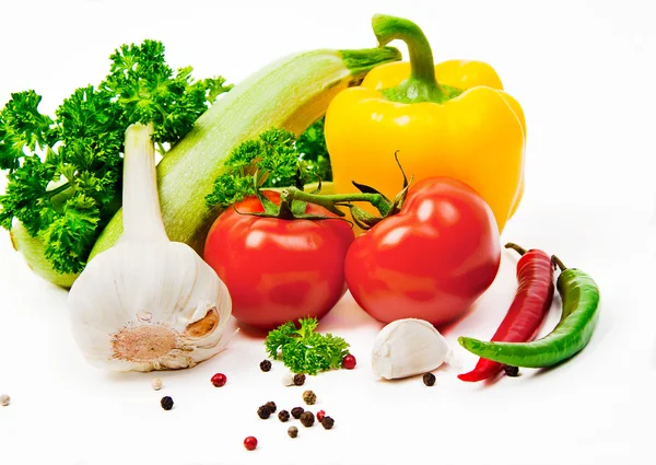 Vegetables on a white background — Stock Photo, Image