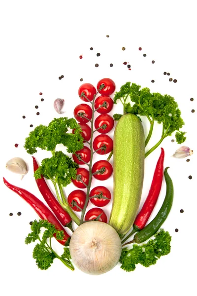 Vegetables on a white background — Stock Photo, Image