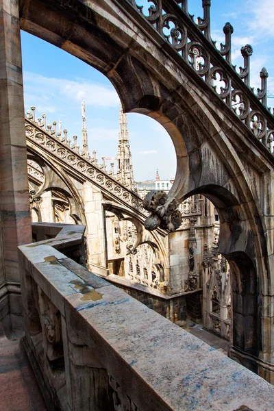 Duomo di Milano gothic cathedral church, Milan, Italy — Stock Photo, Image