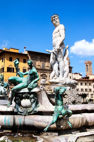 Neptun-Statue in Florenz — Stockfoto