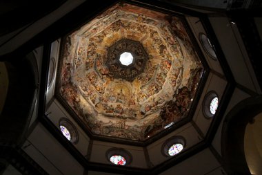 duomo, Floransa, İtalya tavan. çok sayıda şekil 