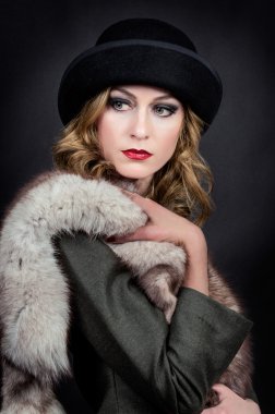 Retro Retro kadın portre