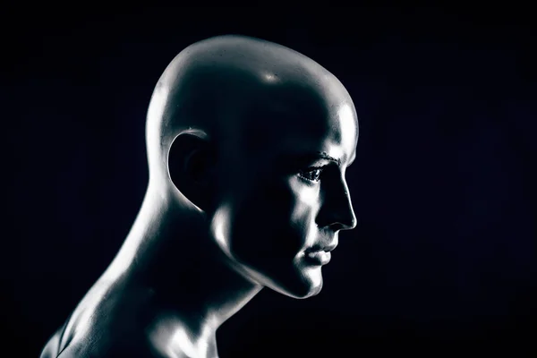 Scary Mannequin Head Dark — Stock Photo, Image