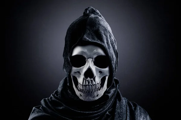 Grim Reaper Dans Noir — Photo