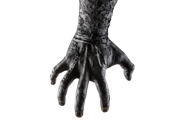 Griezelige Zombie Hand Geïsoleerd Witte Achtergrond Met Clipping Pad — Stockfoto
