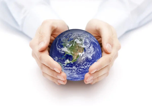 Earth in hands — Stock Photo, Image