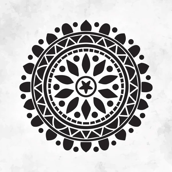 Einfaches geometrisches Mandala — Stockvektor