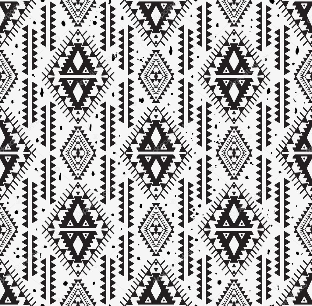 Tribal vector seamless pattern