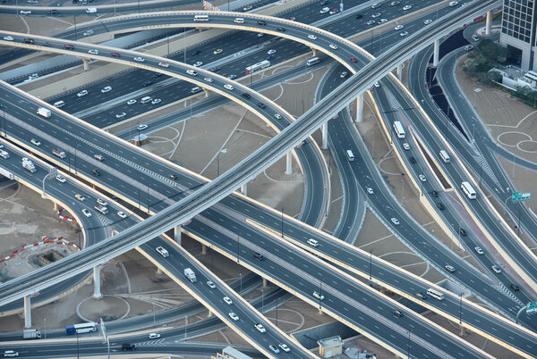 Highways in downtown Dubai