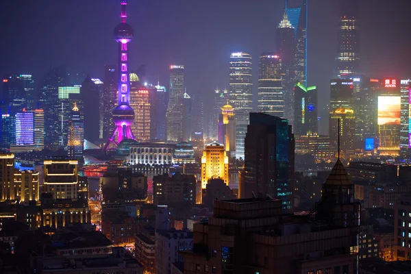 Wieżowce miasta Shanghai — Zdjęcie stockowe