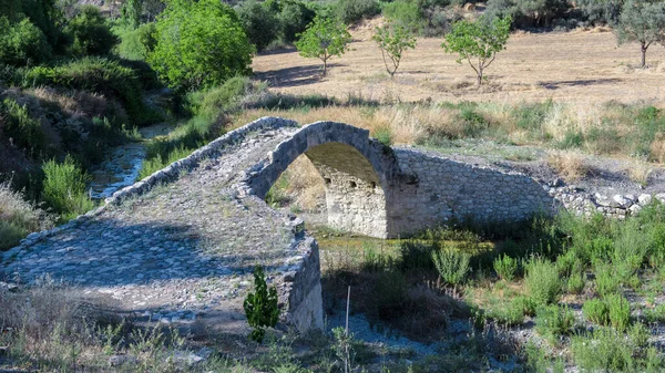 Puente Viejo Skarfos Hito Del Período Otomano Chipre Construido 1618 — Foto de Stock