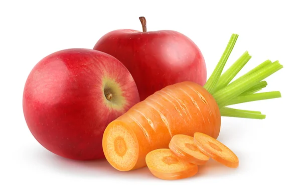 Gulerod og æble - Stock-foto