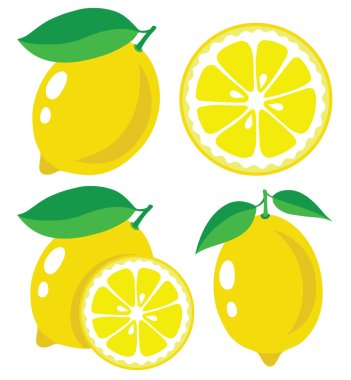 Lemon vector illustration clipart