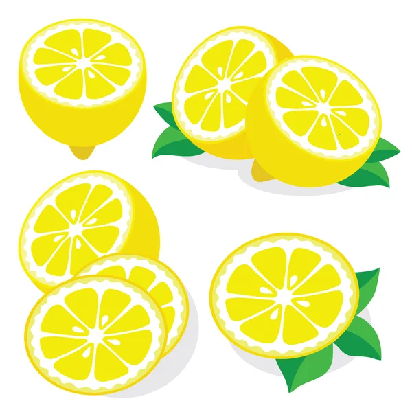 Lemon vector illustrations — Stock Vector