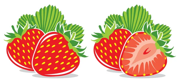 Strawberries — Stock Vector