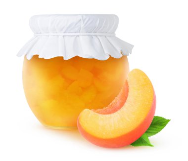 Kavanozda şeftali reçeli