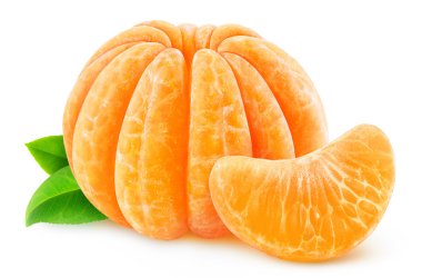 Soyulmuş mandalina veya clementine