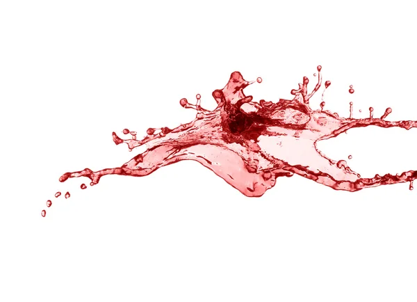 Splash czerwony sok — Zdjęcie stockowe