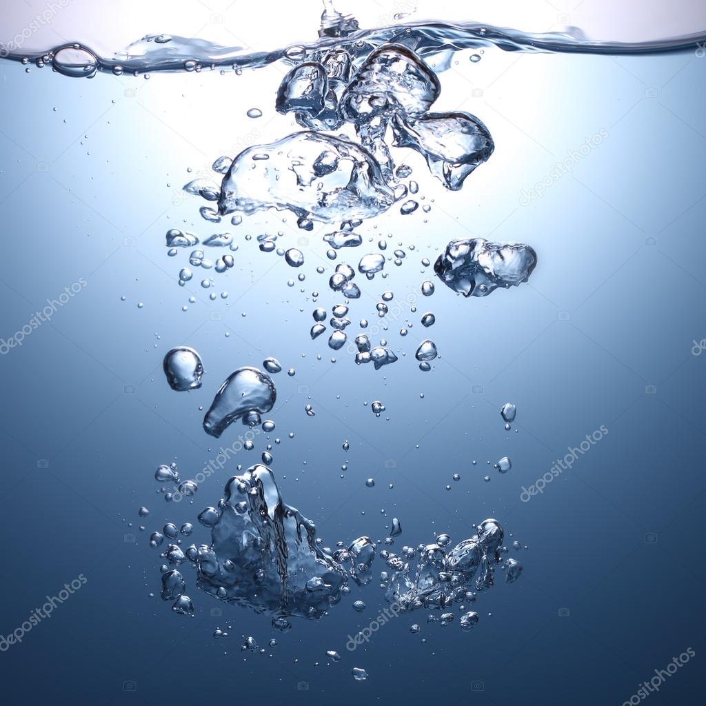 Bubbles in water