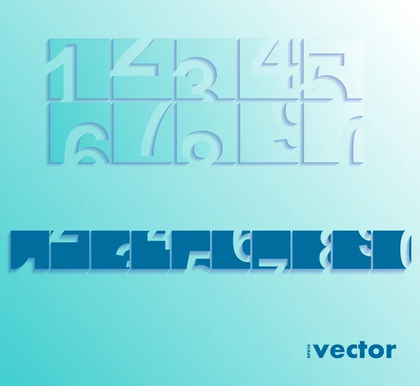 Numbers set. — Stock Vector