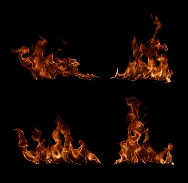 Fire flames collection. — Stock Photo, Image