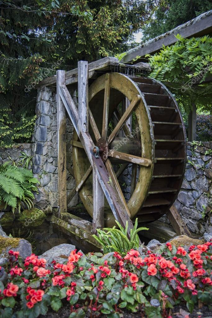 Vintage Water Wheel Stock Photo By, Garden Water Wheel