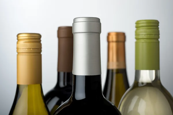 Assortimento bottiglie di vino — Foto Stock