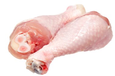 beyaz zemin üzerinde tavuk budu