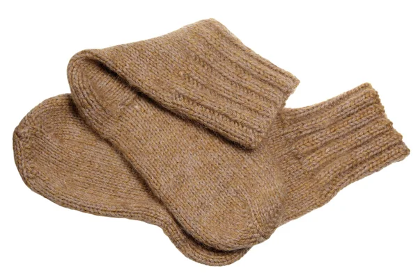 Woolen sock on a white background — Stock Photo, Image