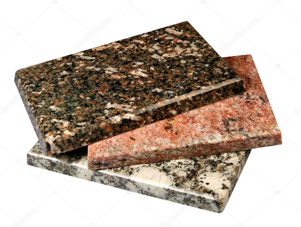 Tile of natural granite