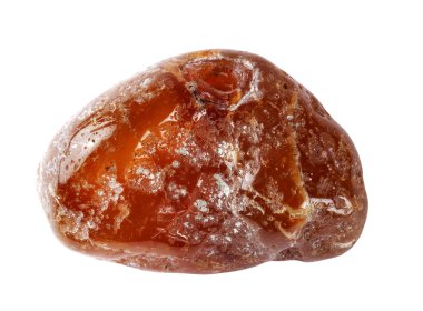 Beyaz bir arka plan üzerinde kalsedon