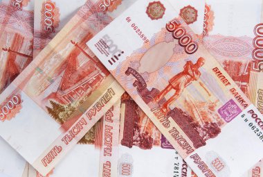 Rus parası - notlar beş bin ruble