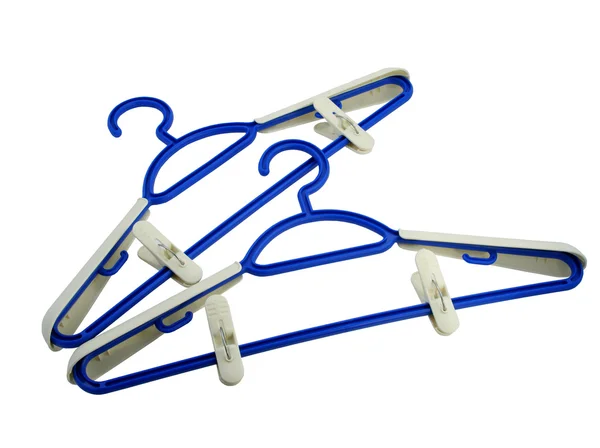 Two hangers on a white background — Stock Photo, Image