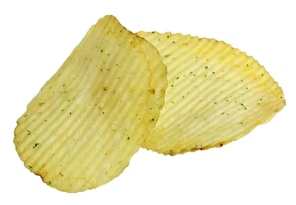 Patatas fritas sobre fondo blanco — Foto de Stock