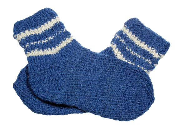 Woolen sock on a white background — Stock Photo, Image