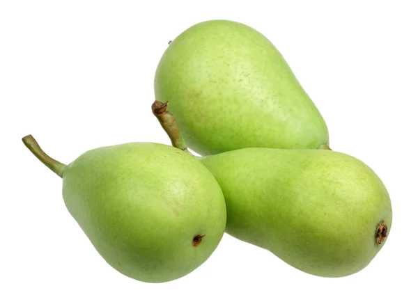 Fruta uma pêra madura em um fundo branco — Fotografia de Stock