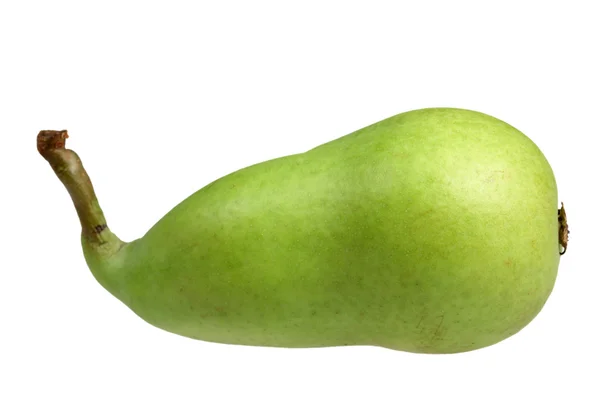 Fruta uma pêra madura em um fundo branco — Fotografia de Stock