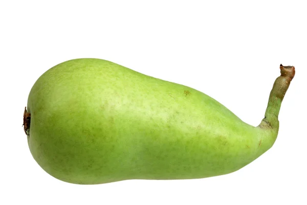 Fruta uma pêra madura em um fundo branco — Fotografia de Stock