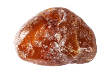 Mineral beyaz zemin üzerinde bir akik