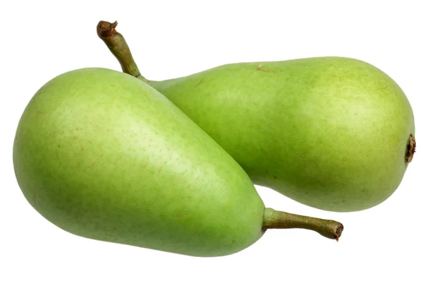 Fruta uma pêra madura em um fundo branco — Fotografia de Stock