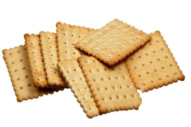 Beyaz bir arka plan üzerinde geminin bisküvi