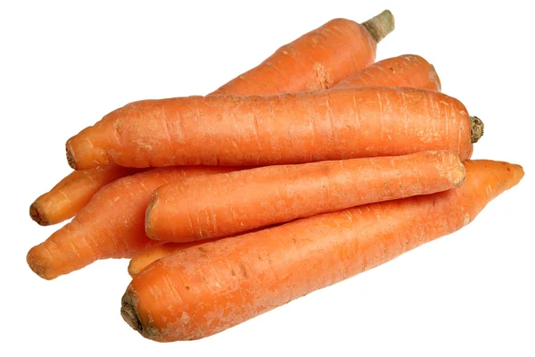 Морковь на белом фоне — стоковое фото