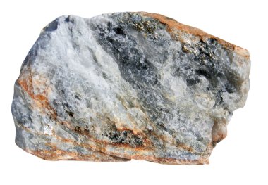 Kuvars katılaşarak üzerinde beyaz bir arka plan ile