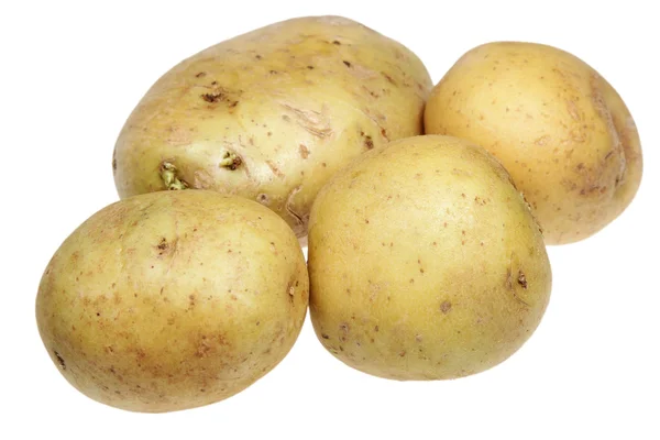 Patatas sobre un fondo blanco — Foto de Stock
